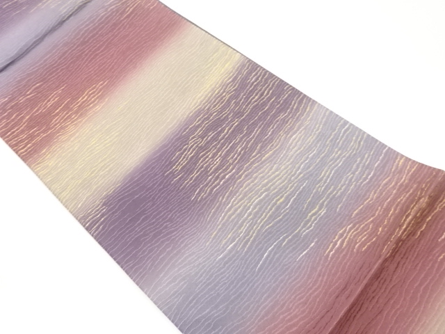 JAPANESE FUKURO OBI / WOVEN ABSTRACT & STRIPE